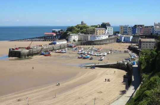 Tenby beach in Wales