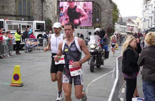 Competitors of the Ironman Wales challenge