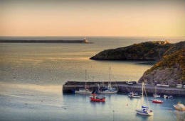 Fishermen gathering in Pembrokeshire