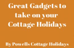 Text saying Great Gadgets to take on your holidays