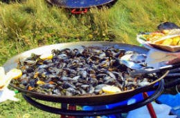 Pembrokeshire mussels cooking