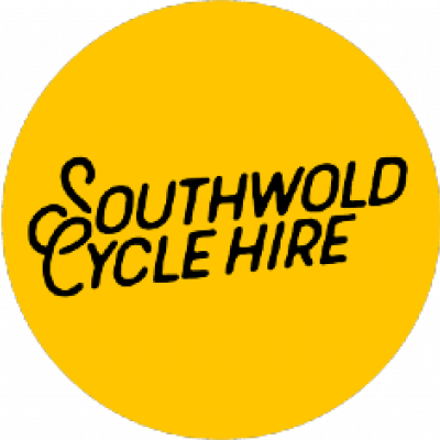 Southwold Cycle Hire Logo Yellow Circle with Southwold Cycle Hire