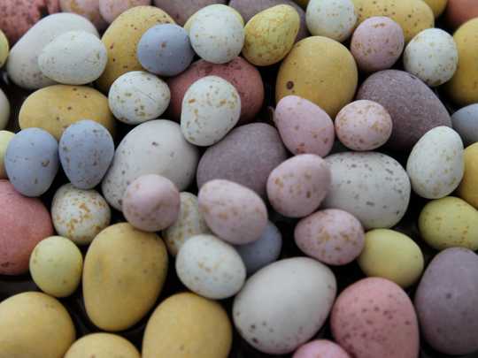 A selection of mini Easter eggs