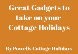 Text saying Great Gadgets to take on your holidays